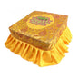 Kneeling Meditation Stool with Washable Cover 18.50x18.50x9.84inch Flat Seat Prayer Stool Comfortable Floor Seat for Adults- Yellow Set