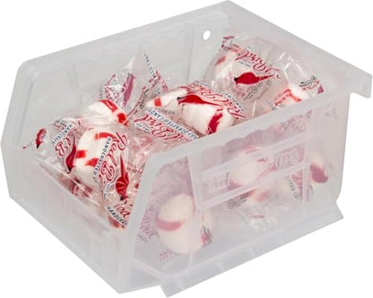 Akro-Mils 30210 AkroBins Plastic Storage Bins, Space-Saving Stackable Bins for Garage, Pantry, Craft Organization, 5" x 4" x 3", Clear, 24-Pack - color: Clear