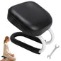 Engorgio Black Meditation Bench, Meditation Chair, Kneeling Meditation Stool, Seiza Chair, Prayer Bench with Cushion for Home Studio Portable Non-Slip Yoga Stool.