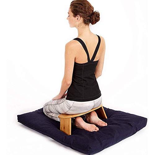 Portable Modern Folding Meditation Bench with Locking Hinges,Folding Meditation Bench with Locking Magnetic Hinges for Tea Ceremony,Yoga,Praying and Healthier Sitting,Deep Meditation