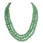 Ratnavali Jewels Quartz Multi Layer Strand Mala Beads Party Wear Necklace Jewelry Women RV3415 - color: Green