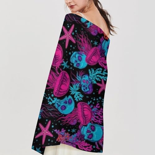 Big Oversized Long Scarves Pashmina Shawl Wrap Women gifts - color: Picture (651)