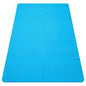 TPE Yoga Mat with Hanging Holes, Wall Mount Workout Mat, Shock Absorbent Fitness Pad for Home Gym, Pilates & Meditation - color: blue foldable