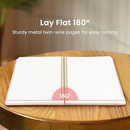 Taja Blank Spiral Journal Notebook for Women & Men, 140 Pages, Sketch Book, Plain Notebook for Drawing & Sketching, Journals for Creative Writing, A5(5.7" x 7.9") – Pink - color: B.Pink, style: d-Blank