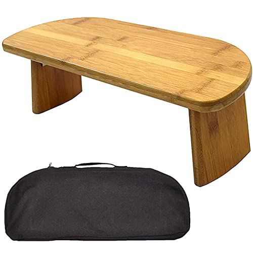 Bamboo Meditation Bench, Portable Kneeling Stool, Detachable Legs or Hinged Folding Legs, Original Ergonomic Design