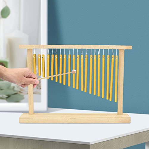ENNBOM 20 Note Chime Wind Chime 20 Bars Instrument Percussion with Mallet (Gold)