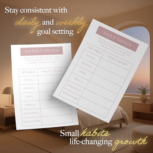 Planners with Purpose Self-Care Planner for Women - Wellness & Mindfulness Journal with Guided Prompts, Self Love & Gratitude Exercises - Daily Reflection & Goal Setting Notebook - Aesthetic Hardcover A5 (white)