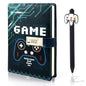 Video Game Diary with Lock for Boys Ages 8-12, Game Journal for Teen Boys 10-18, Cool Birthday Gifts for Kids Journal, Writing Gaming Notebook with Pen Back to School Gifts for 8 9 10 11 12 13 14 15 16 Teenagers