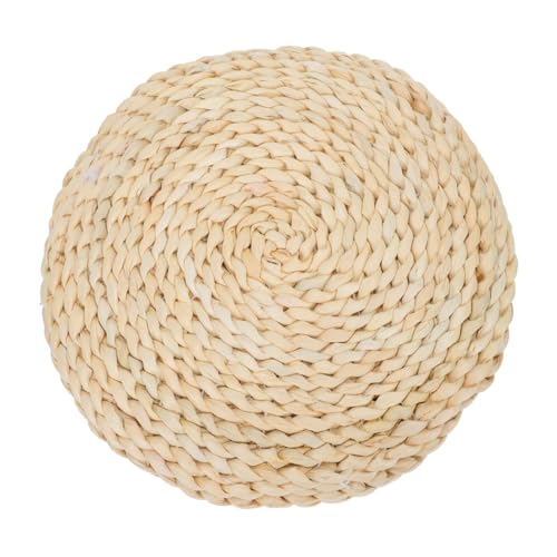 ERINGOGO Meditation Mat Thickened Home Meditating Cushion Seating Ground Pad Handwoven Seat Floor Straw Woven Pad