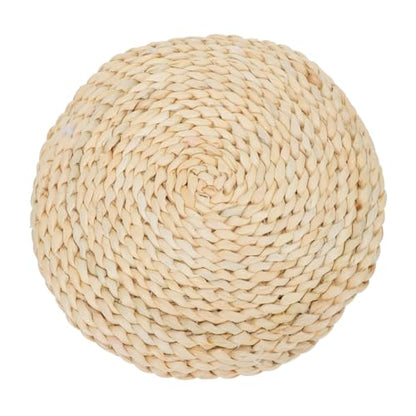 ERINGOGO Meditation Mat Thickened Home Meditating Cushion Seating Ground Pad Handwoven Seat Floor Straw Woven Pad