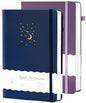 CAGIE Blue& Purple Journal Notebooks for Work, 2 Pack 192 Pages Lined Journaling Notebook, Hardcover Journals for Women Men Writing Gifts, 5.7" x 8.3" - color: 00 Blue Purple
