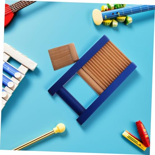 Toddmomy Wooden Scraper Board Safe and Musical Instrument for Early Education Promotes Creativity and Group Play Classrooms and Daycares