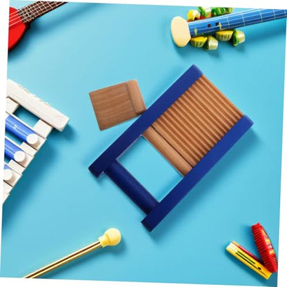 Toddmomy Wooden Scraper Board Safe and Musical Instrument for Early Education Promotes Creativity and Group Play Classrooms and Daycares