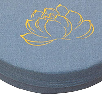 Meditation Cushion Washable 40cm Dia Traditional Tibetan Meditation Pillow Comfortable Floor Pillow for Outdoor Meditation, Blue 6cm