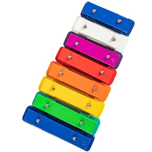 8 Tone Sound Brick Colorful Metal Durable Soundboard Glockenspiel Percussion Instrument Glockenspiel Percussion Instrument