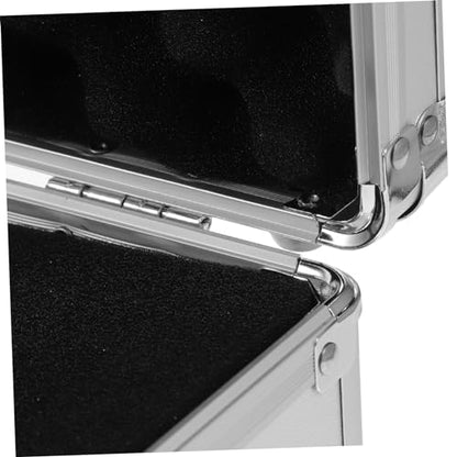 NUOBESTY Aluminum Alloy Portable Toolbox Sponge Insert Hard Storage Case for Outdoor Use for Tools and Instruments and Lightweight Design