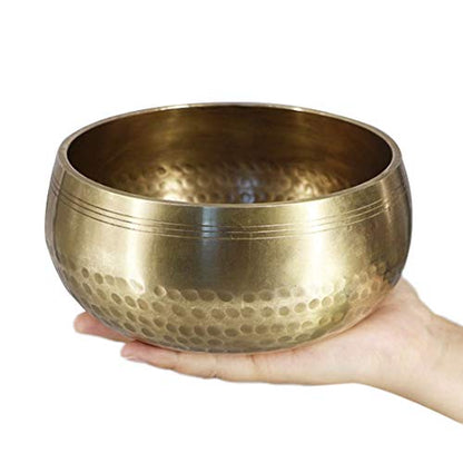 Healing Meditation Yoga Bowl Set Decorative-Wall-Dishes Resonancewith Mallet Handmade Tibetan Singing Bowl (Size : 8CM) ()