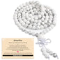 AD Beads 6mm 8mm 108 Prayer Mala Jasper Elastic Bracelet - Handmade Yoga Meditation Healing Power Energy Gifts for Unisex Adult. - color: Howlite(Calmness)
