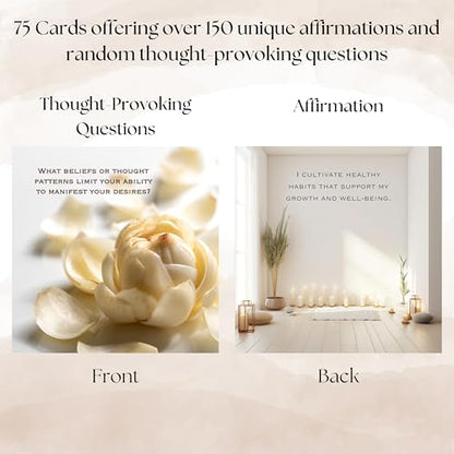 Affirmations - Self-Growth - 150+ Positive Affirmations & Thought-Provoking Question for Men and Women - Inspirational, Motivational, Mindfulness, Healing, Gratitude, and Self-Reflection - Neural Aesthetics