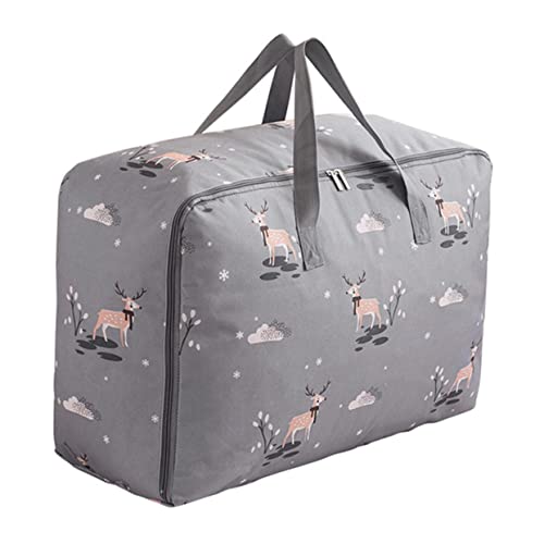 Ciieeo 1pc Quilt Storage Bag Capacity Household Packing Pouch Oxford Cloth Clothes Organizer for Home Dormitory for Grey