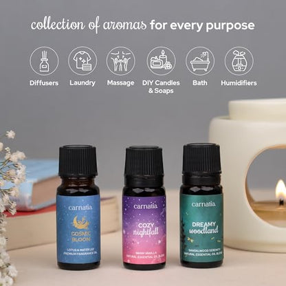 Starry Spell Fragrance Oil Set – 6 Magical & Calming Aromatherapy Blends for Stress Relief, Relaxation & Emotional Wellness | Mystical Fragrance Oils for Diffusers, Massage & Meditation