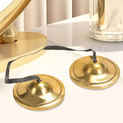 Tingsha Cymbals Tibetan Meditation Bells 6.5cm Yoga Awakening Bells Meditation Chime Bells for Sound Therapy- D