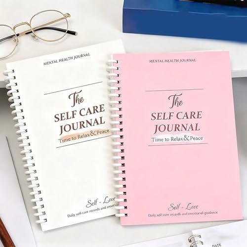 Wellness Journal - Personal Smooth Writing Guide, Prompt Notebook Planner | Guided Reflection, Inspires Positivity, Self Care Book, Ideal For Productivity, Gratitude, Meditation, 21x4.8cm