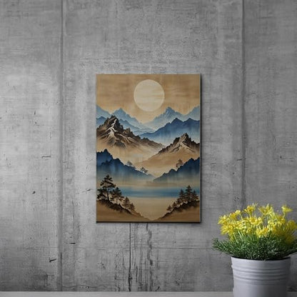 Japanese Wall Art, Minimalist Wall Art, Neutral Abstract Art, Modern Minimalist, Zen Wall Art, Zen Printed Wall Art, Japanese Art Print, Canvas Wall Art, Decor