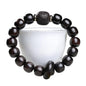 Zen Dear Unisex Natural Ebony Wood Buddhist Prayer Bead Necklace Bracelet Tibetan Prayer Mala Beaded Black - style: 11mmx12mm 16barrel beads