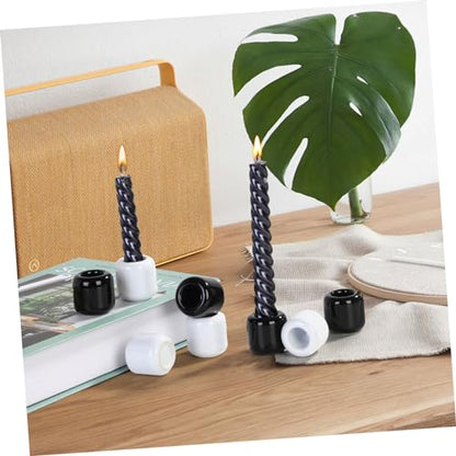 Luxshiny 16pcs Ceramic Chime Candle Holders Spell Candle Holders for Home Weddings Rituals and Altar Setup