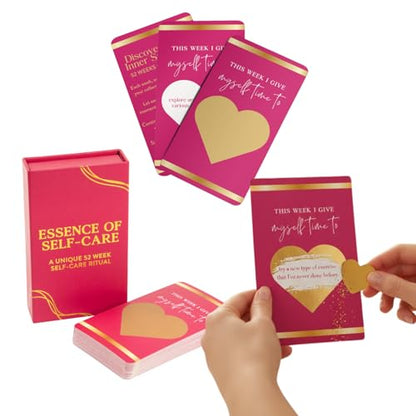 Self-Care Scratch-Off Activity Cards – 52-Week Wellness Challenge Deck for Mindfulness, Stress Relief & Self-Love Rituals, 4.7 x 2.8 Inches - style: Self Care