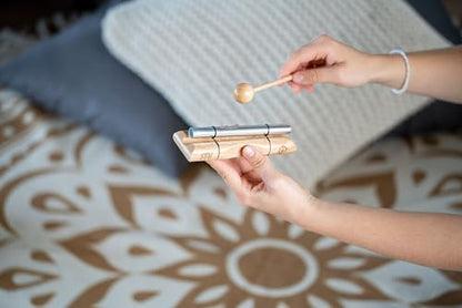 Energy Chime with Mallet For Meditation, Sound Healing, Yoga and Classrooms — Long Resonance Pure Tone