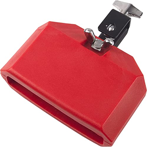 5“ Jam Block Musical Percussion Instrument Plastic Latin Drum Instrument (Red)