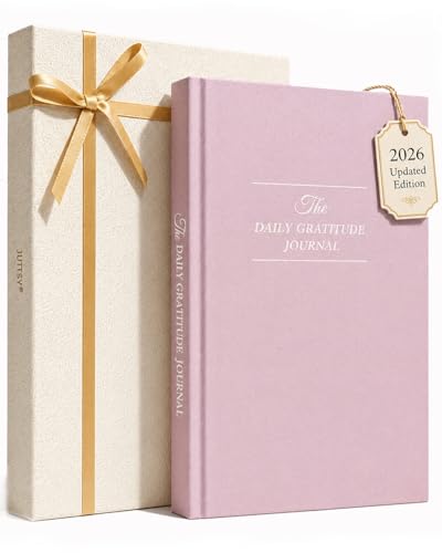 Gratitude Journal 2026 – Undated Daily Gratitude Journal with Upgraded Dynamic Prompts & Gift Box – 5 Minute Reflection, Mindfulness & Happiness Journal for Women & Men - color: Pink
