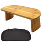 Portable Meditation Bench, Bamboo Meditation Stool Folding Knee Seat Bench Ergonomically Shaped Booster Seat - Esoteric Gifts