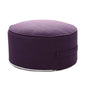 FANCY PUMPKIN Yoga Meditation Tatami Floor Pillow Seat Cushion Zafu Foot Stool, Dark Purple - color: Dark Purple