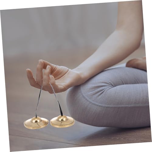 Yoga Meditation Cymbal Bell Chic Brass Instrument Perfect for Meditation Chime Sounds