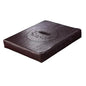 Leather Square Meditation Cushion, Meditation Kneeling Cushion Futon, Thickened Living Room Floor Cushion, for Floor Bedroom Balcony Sitting Pier Cushion(Brown)