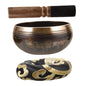 1set Meditation Singing Bowl Handcrafted Sound Bowl Mallet Cushion for Mindfulness Spiritual Practices Decorative for Home Decor