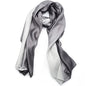Cotton Silk Scarf Elegant Soft Wraps Color Shade Scarves for Women - color: Gradient - Dark Grey