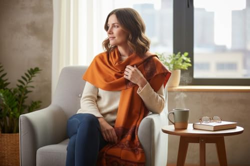 Handloom Wool Meditation Shawl, Oversized Wrap Throw, Gift for Men and Women - color: Ht-fine08