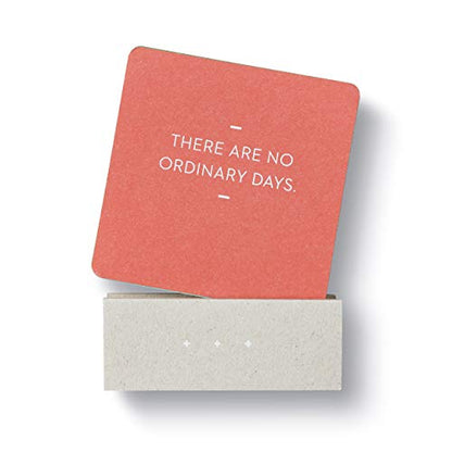 Motto of the Day Card Set by Compendium: 76 unique and inspiring statements with a desktop stand - color: Motto of the Day Card Set