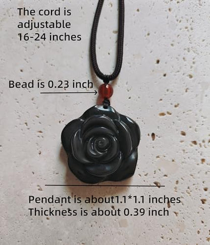 Crystal Pendant Necklaces Healing love Women's Men's choker Obsidian Tiger eye White Crystal Black Gold waterproof dainty Charm stackable statement Cute Stone necklace Unisex - style: Crystal pendant Rainbow Rose