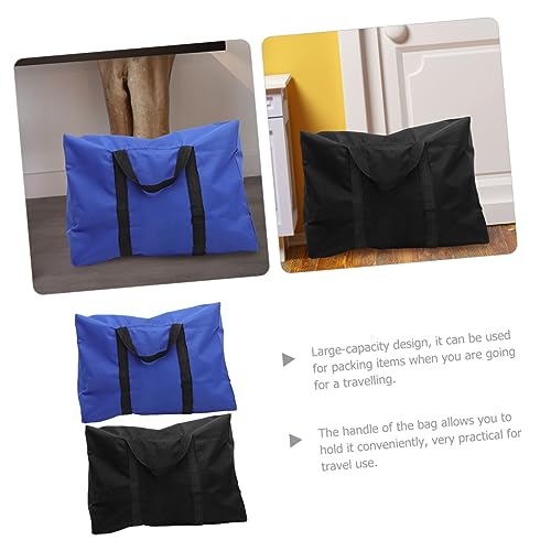 2pcs Quilt Storage Bags Oxford Cloth Luggage Bag for Moving Multi-use Outdoor Storage for Clothes and Bedding Organization