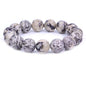 Keleny Natural Gem Semi Precious Gemstones 14mm Round Beads Crystal Stretch Bracelets 7 Inch Unisex - color: 14mm Beige Feldspar