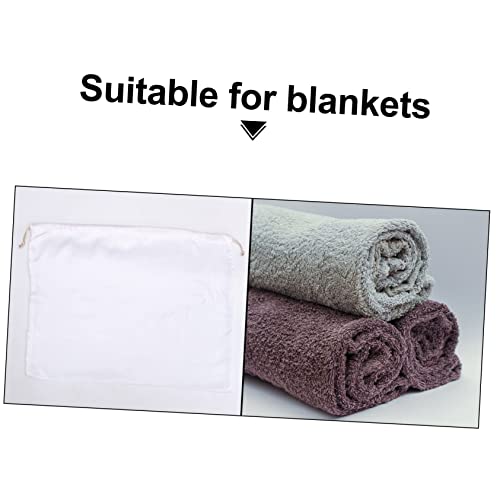 2Pcs Durable Drawstring Storage Bag Lightweight Household Clothing and Shoes Pouch Satin Dustproof Packing Finishing Bag for Home Organization