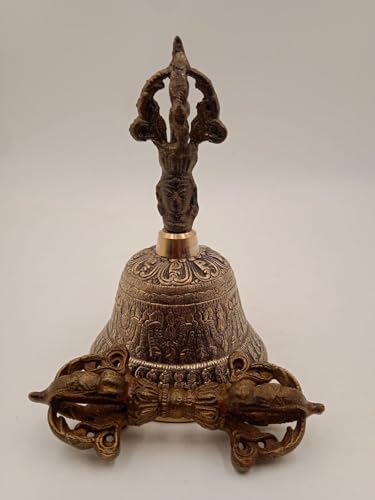 Tibetan Buddhist Meditation Bell and Dorje Set – Ritual Chime for Yoga, Mindfulness, Chakra Healing, and Spiritual Practices