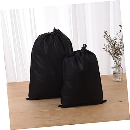 1Set Non Woven Double Drawstring Storage Bag Includes Dustproof Lightweight Portable Organizer for Home Travel