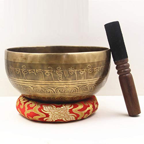 7 Size Nepal Tibetan Sing Bowl Himalayan Buddhist Yoga Meditation Singing Bowl Fengshui Handmade Home Decor (Size : 20CM)