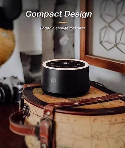 Dreamegg White Noise Machine - Sound Machine for Adult Baby Kid, Noise Machine for Sleeping with 24 Calming Sound, Ambient Nightlight, Continuous or Timer, Loud Sleep Machine for Home Nursery Office - size: Palm-sized (Standard)